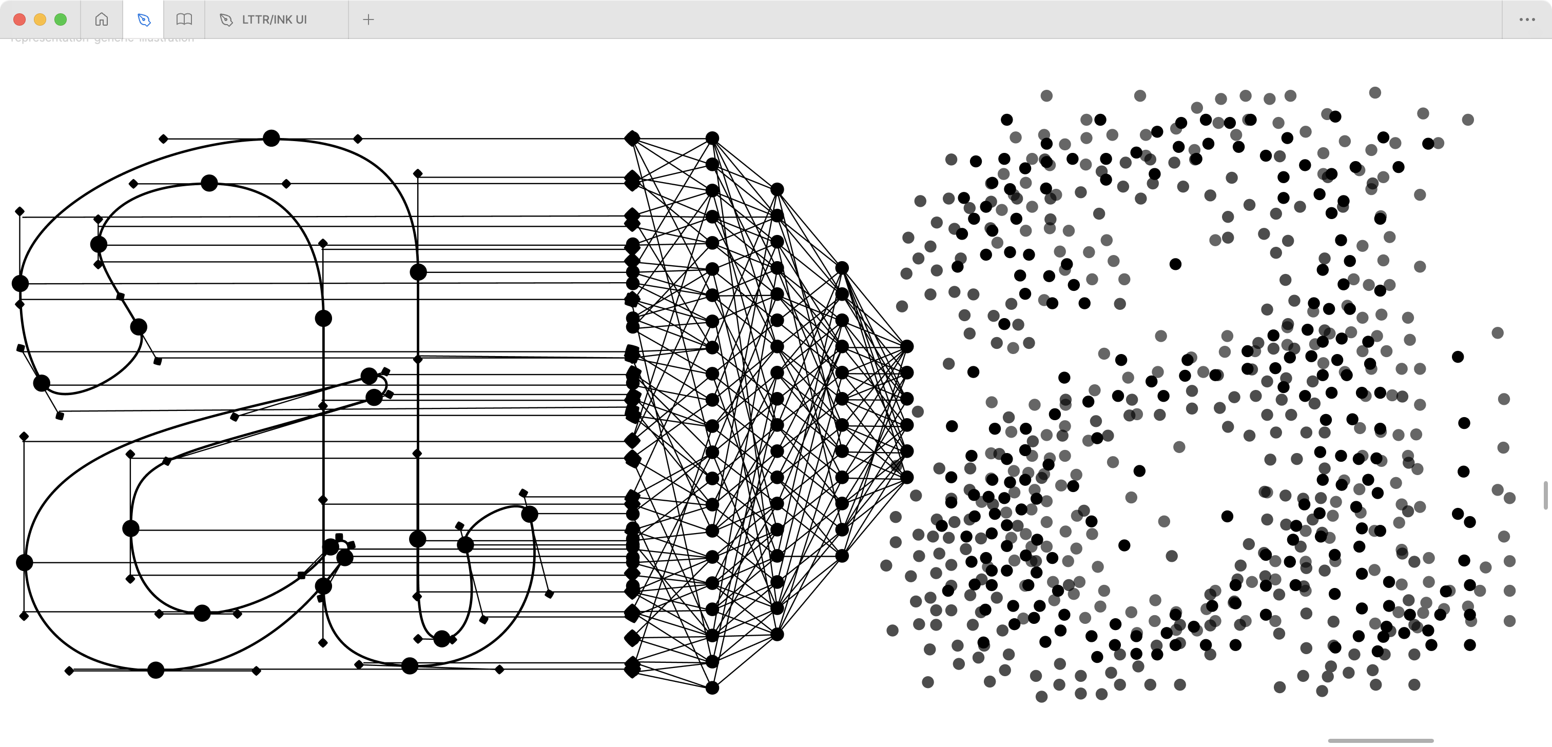 Figure graphicaly illustrates how the original representation of Bézier curves is encoded into numerical representation and then eventualy a learned representation