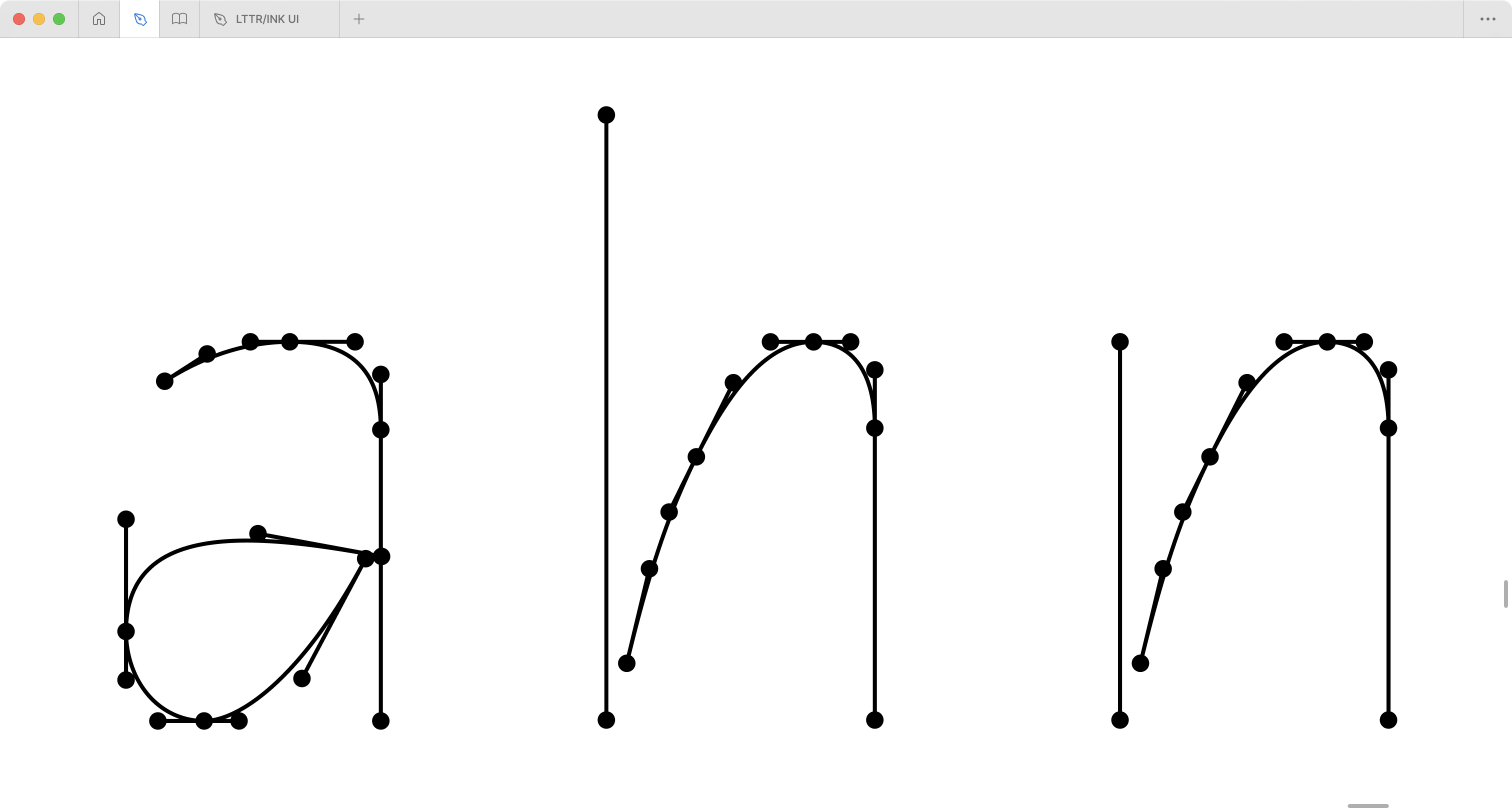 Skeleton is an element of the graphical user interface that defines a path of the tool imprint and position of anchored outliners.